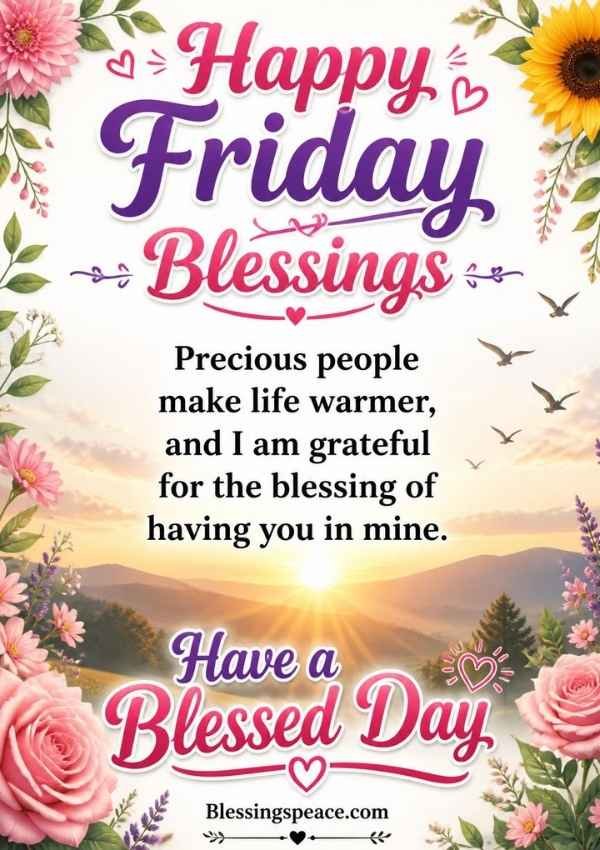 Beautiful Friday Blessings