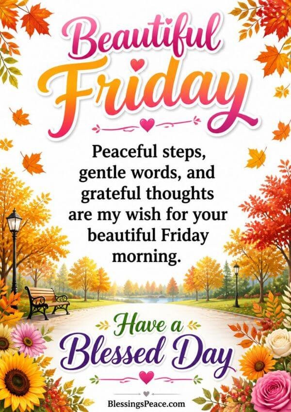 Beautiful Friday Morning Blessings