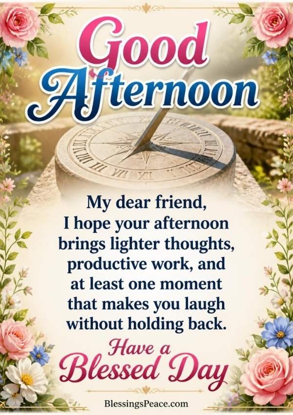 Good Afternoon Blessings