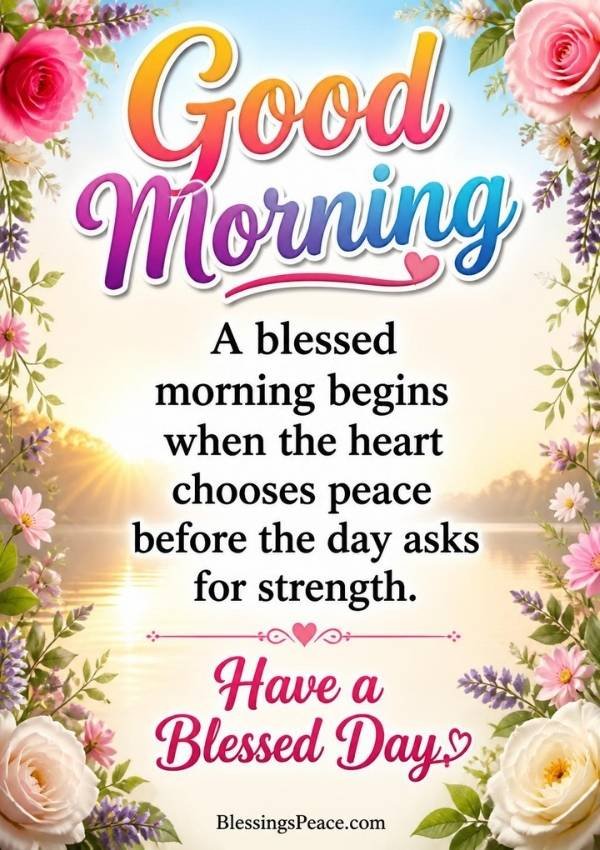 Good Morning Blessings Quotes