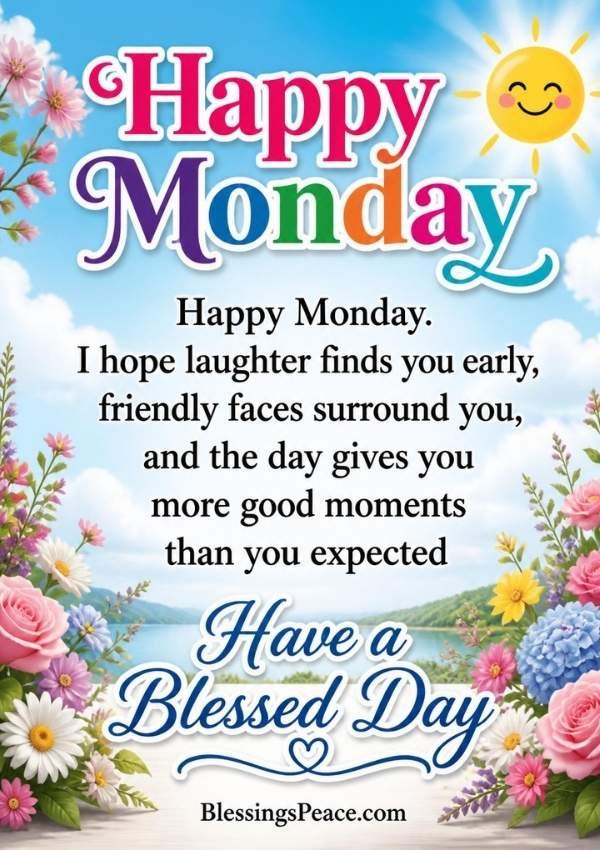 Good Morning Monday Blessings