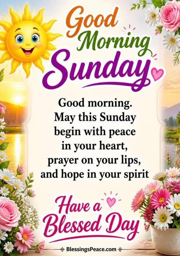 Inspirational Sunday Blessings 