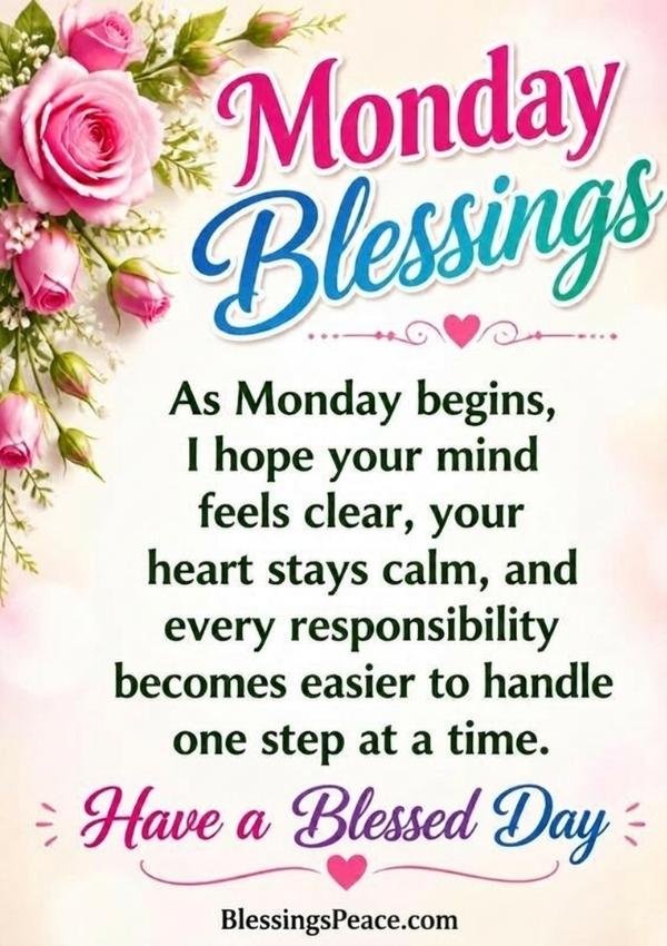 Monday Blessings