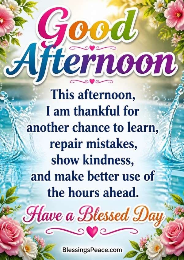 Good Afternoon Blessings