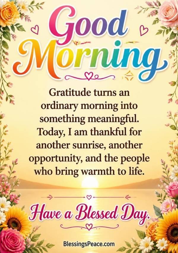Good Morning Wednesday Blessings