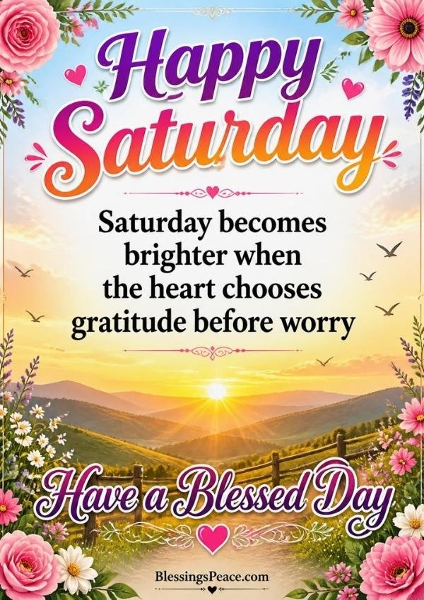 Saturday Blessings Quotes
