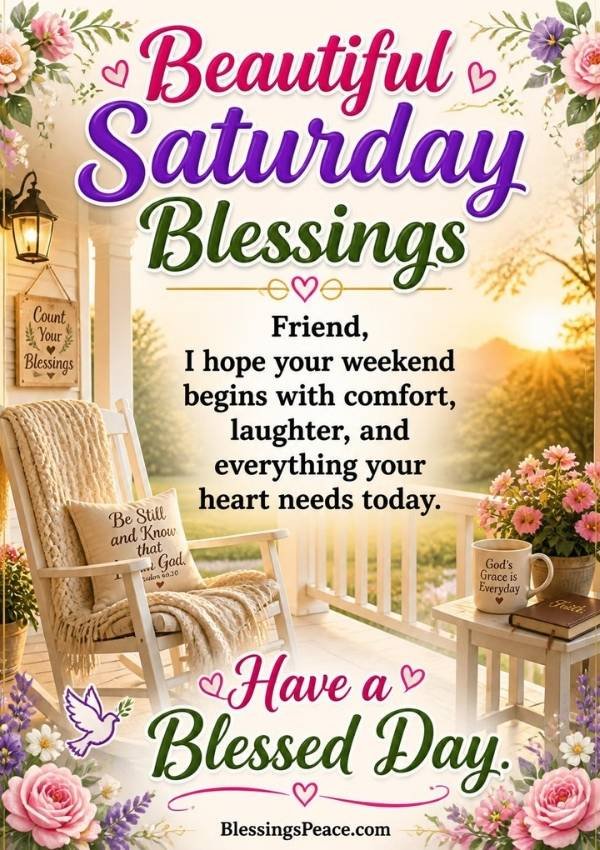 Saturday Blessings for Family and Friends