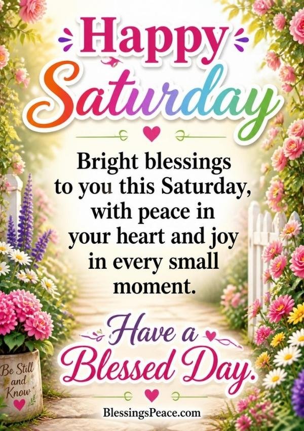 Saturday Blessings