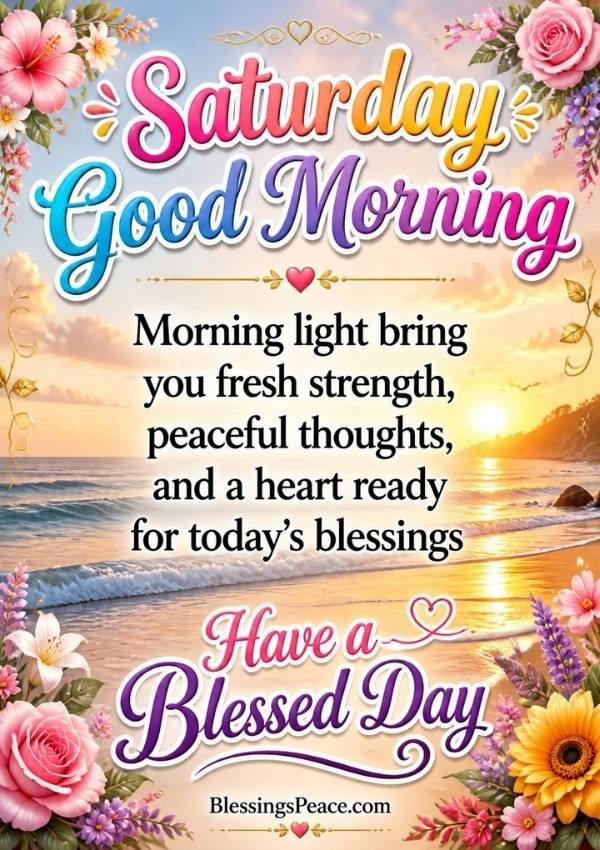 Saturday Morning Blessings