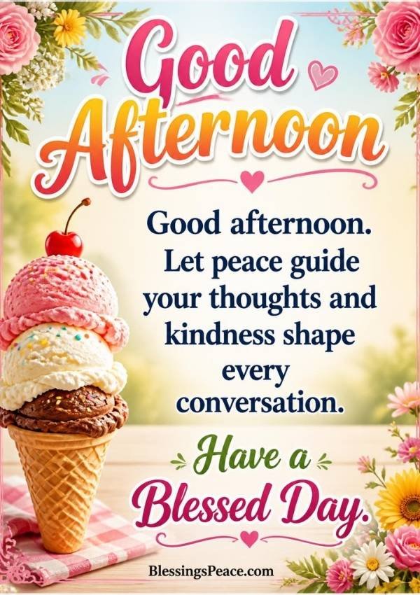 Good Afternoon Blessings