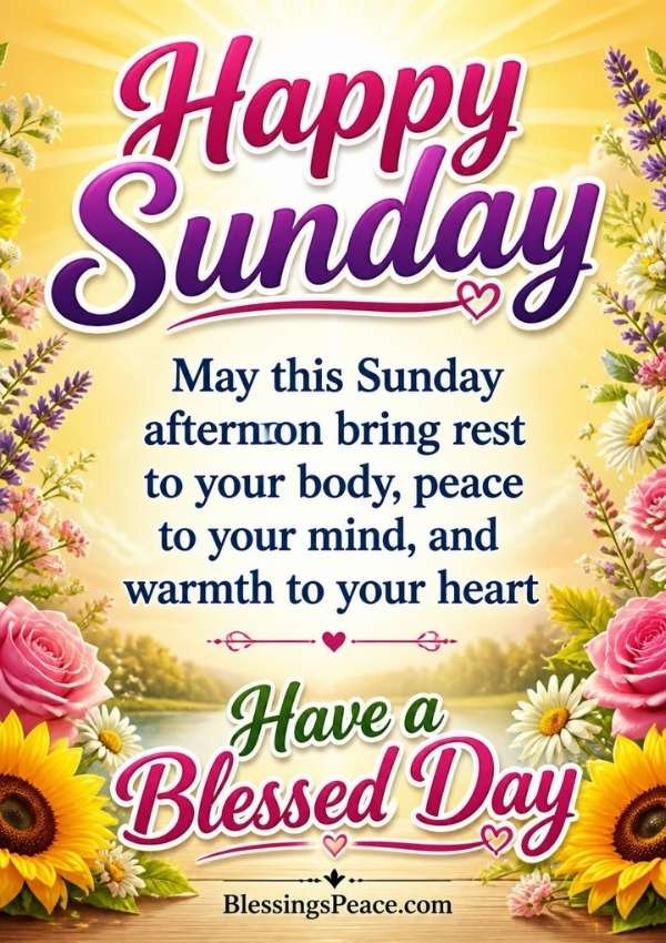Sunday Morning Blessings and Prayers