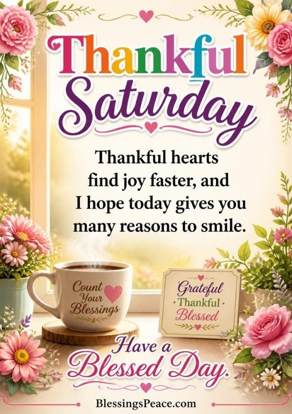 Thankful Saturday Blessings