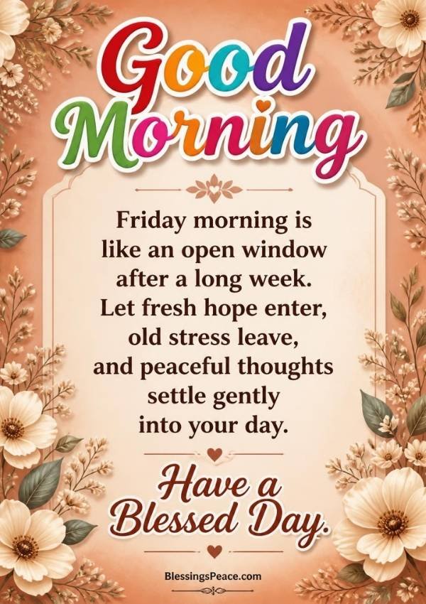 Friday Morning Blessings and Quotes