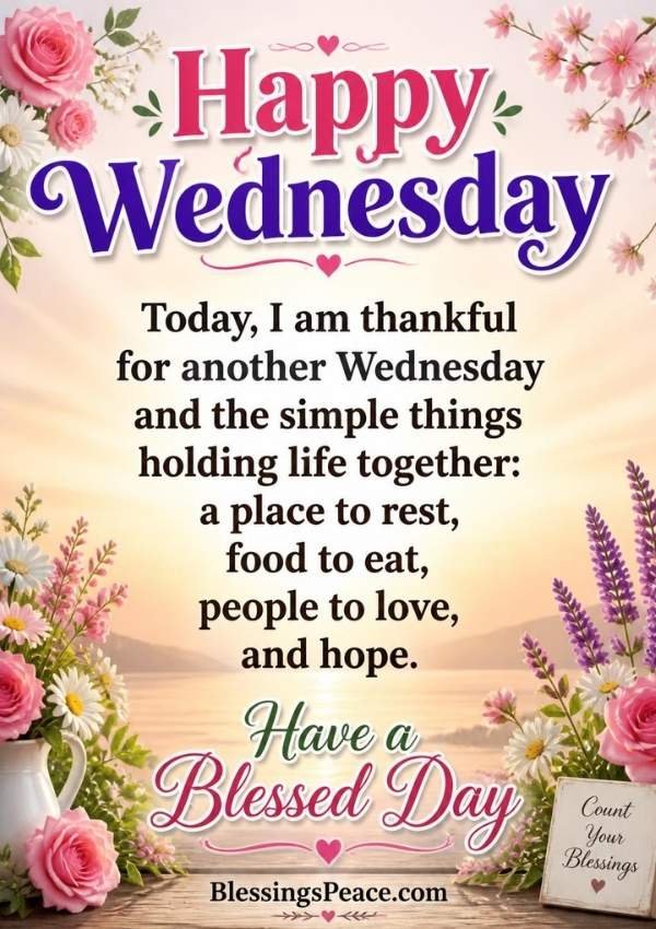 Cute Wednesday Blessings