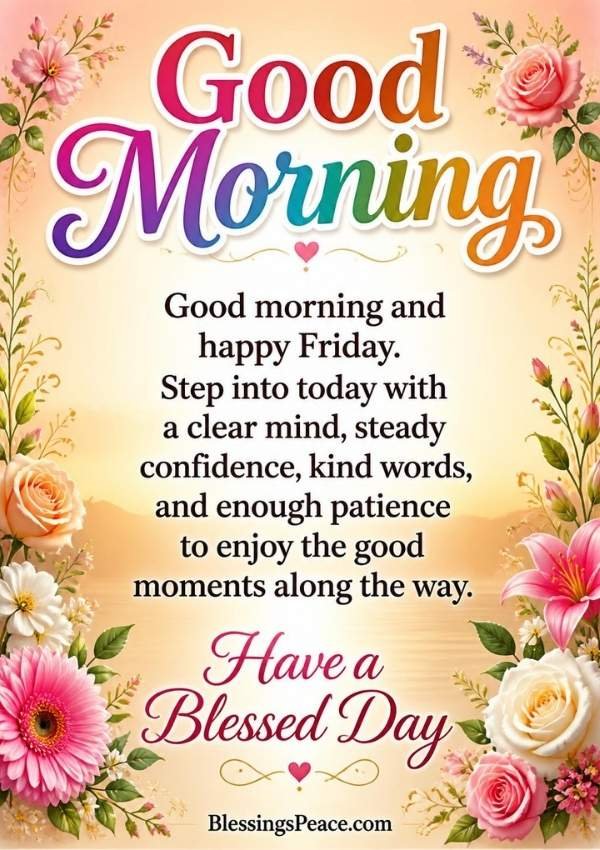 Good Morning Friday Blessings