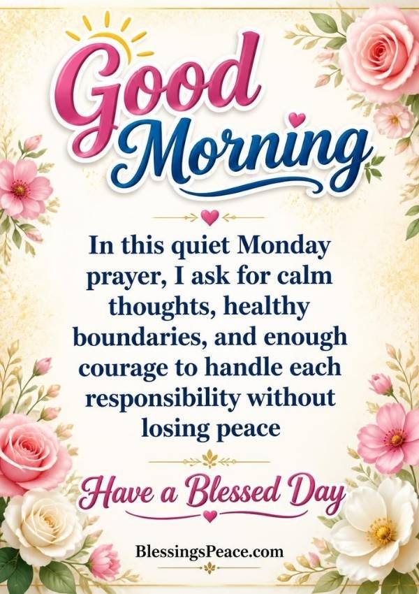 Good Morning Monday Blessings