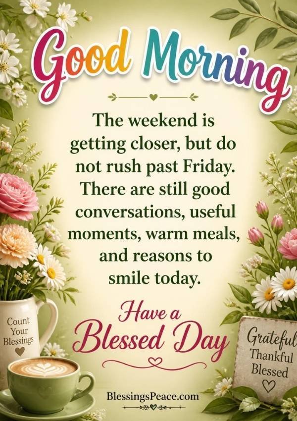 Positive Friday Morning Blessings