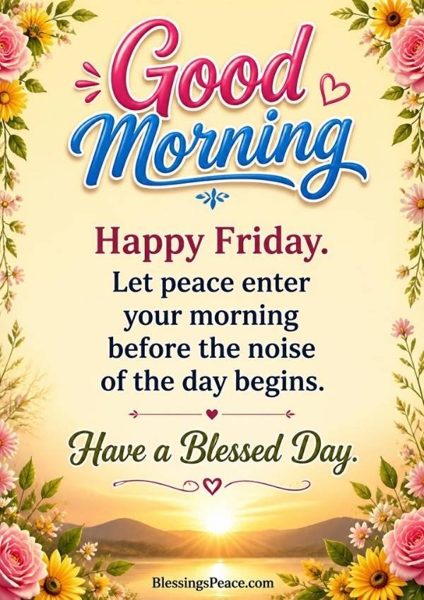Short Friday Blessings Quotes and Morning Messages
