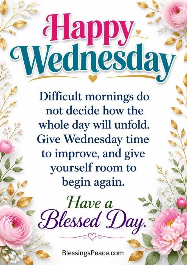 Short Wednesday Blessings and Wishes