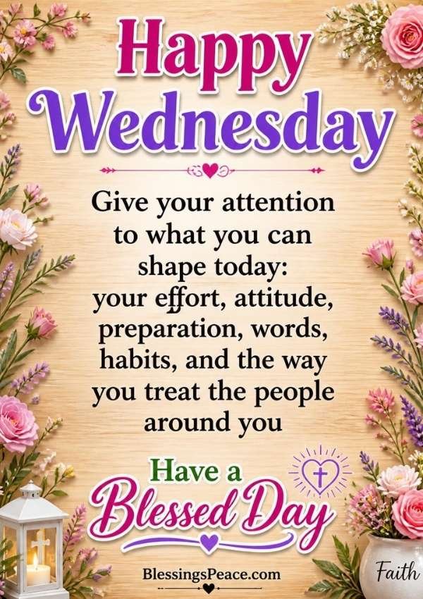Wednesday Inspirational Blessings