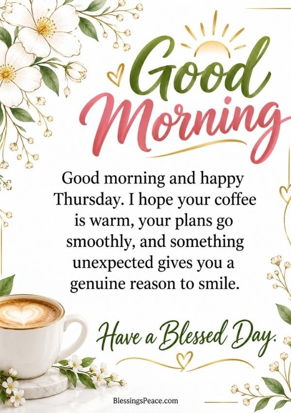 Peaceful and Beautiful Thursday Morning Blessings