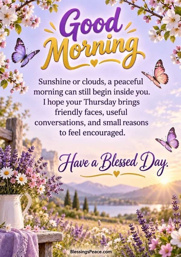 Positive Good Morning Thursday Blessings